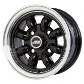 5 x 10 Minilight Wheel - Black/Polished Rim