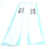 White Bonnet Stripes - Black Signature