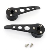 Cooper alloy billet door openers - black for Classic Mini
