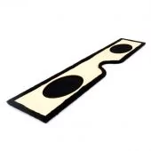 Black Speaker Board - 9" x 5" Oval Speaker Holes