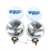 S6007 Chrome Wipac Spotlamps with Protective Covers. Perfect for Classic Minis.