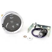 Smiths Oil Pressure Gauge - Electric - Black Face with Chrome Ring 