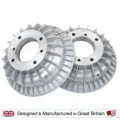 Mini Sport Superfin Mini alloy brake drums - for classic Mini