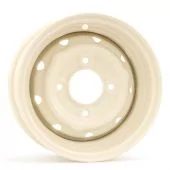 Cooper S 4.5" x 10" Reverse Steel Wheel - Old English White 