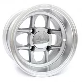 6 x 10 Mamba Wheel - Silver with polished rim