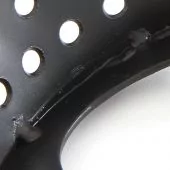WRRP019B Works replica front brake hose protector brackets pair - black