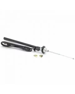 AE706 Mini replacement chrome aerial, front left wing fitting.