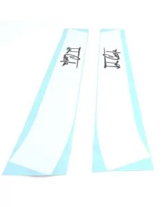 White Bonnet Stripes - Black Signature