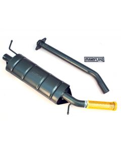 1 7/8" bore side exit single-box exhaust system for Mini SPi and MPi Injection models.