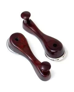 Burr Walnut Window Winder Handles pair 