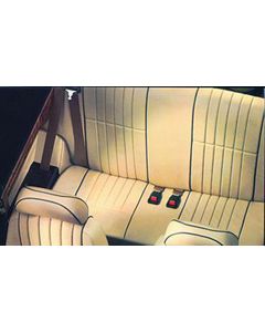 Rear Seat Cover - Leather Faced - Vertical Flute - Mini 96-00