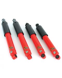 SPANGM1KIT Spax red adjustable Mini front and rear shock absorbers set of 4 