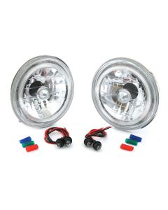 Crystal headlamps with angel eye for Classic Mini