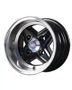 6 x 10 Revolite Wheel - Black/Polished Rim