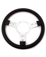 STW33SPVBR 13" diameter black vinyl sport steering wheel, perfect for your Mini.