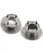 21A1265D X-drilled 7.5" Mini front brake discs for Mini Cooper S and early 1275GT models with 10" wheels (GBD101).