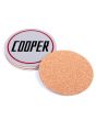 Cooper coasters with cork back