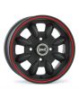 5" x 12" black/red pinstripe Ultralite alloy wheel