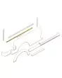 MCR21.14.02.04 RH Side Window Channel Lower Support Mini Traveller