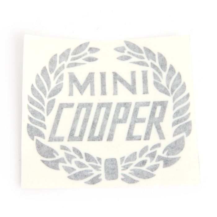 Mini Cooper Wreath Laurel Decal - Black 