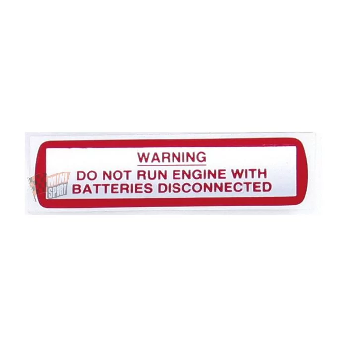 Battery Disconnect Sticker 