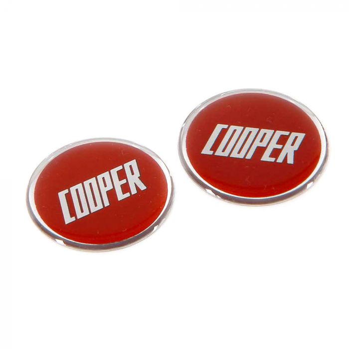 Cooper Badge Emblems In Red