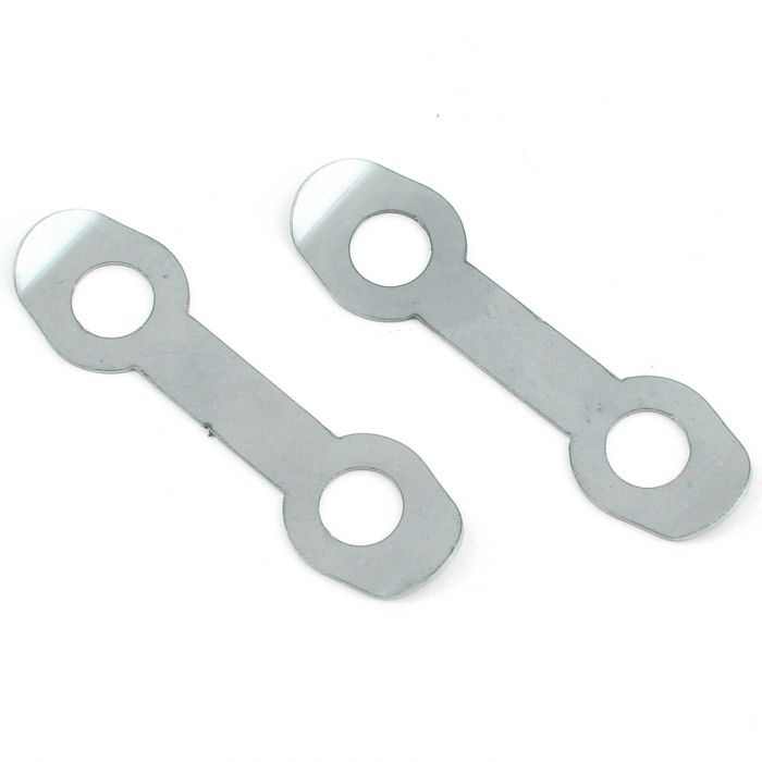 SMB123 Classic Mini Stainless Steel Steering Arm Locking Tabs (2K5377), supplied as a pair.