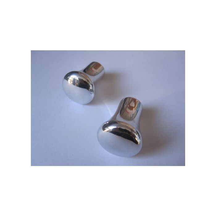 SMB66 Mini polished alloy seat lift pull knobs, direct replacement for the Black knobs fitted to the side of the original seats.