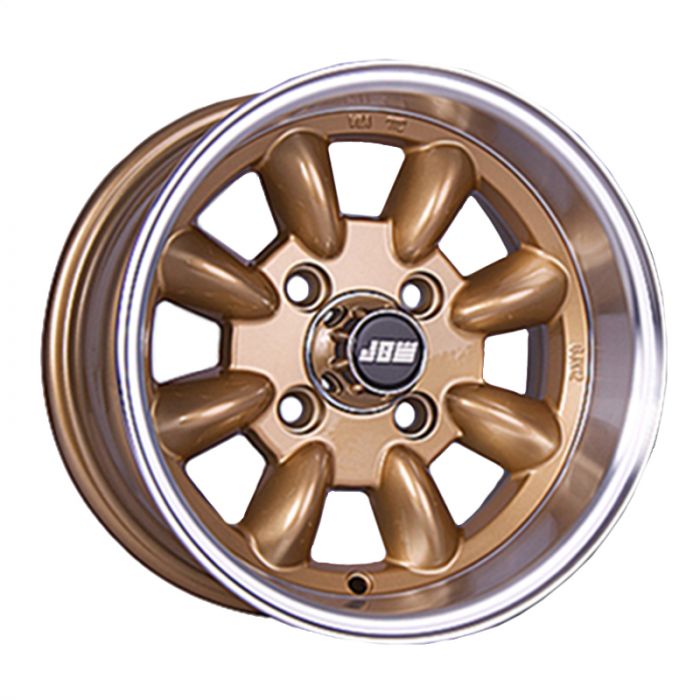 6 x 12 Minilight Wheel - Gold/Polished Rim