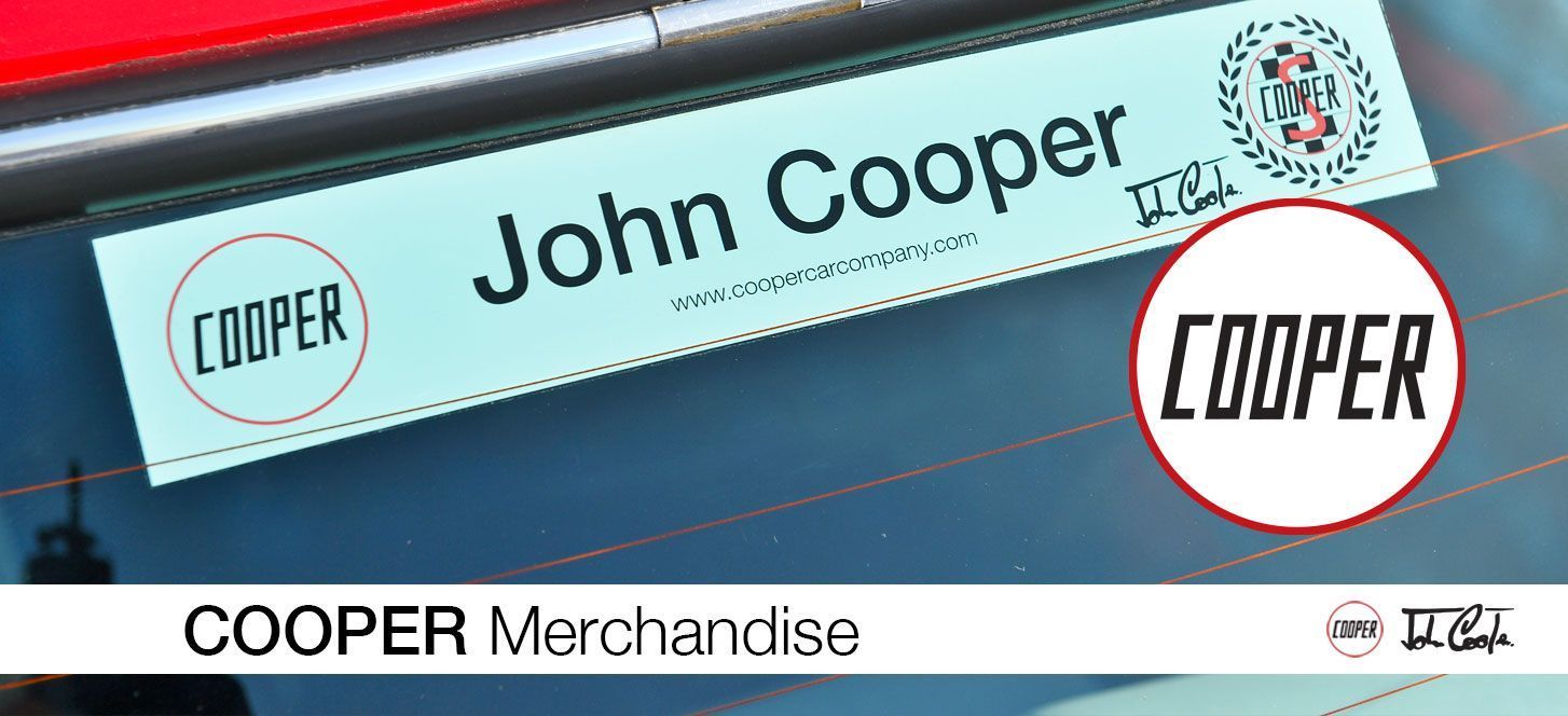 Cooper Merchandise - John Cooper Sticker for classic Mini